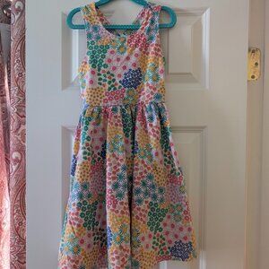 Hanna Andersson Crossback Printed Skater Dress 6-7